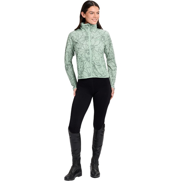 2026 WeatherBeeta Womens Lightweight UV Jacket 1028837028 - Soft Sage / In Bloom